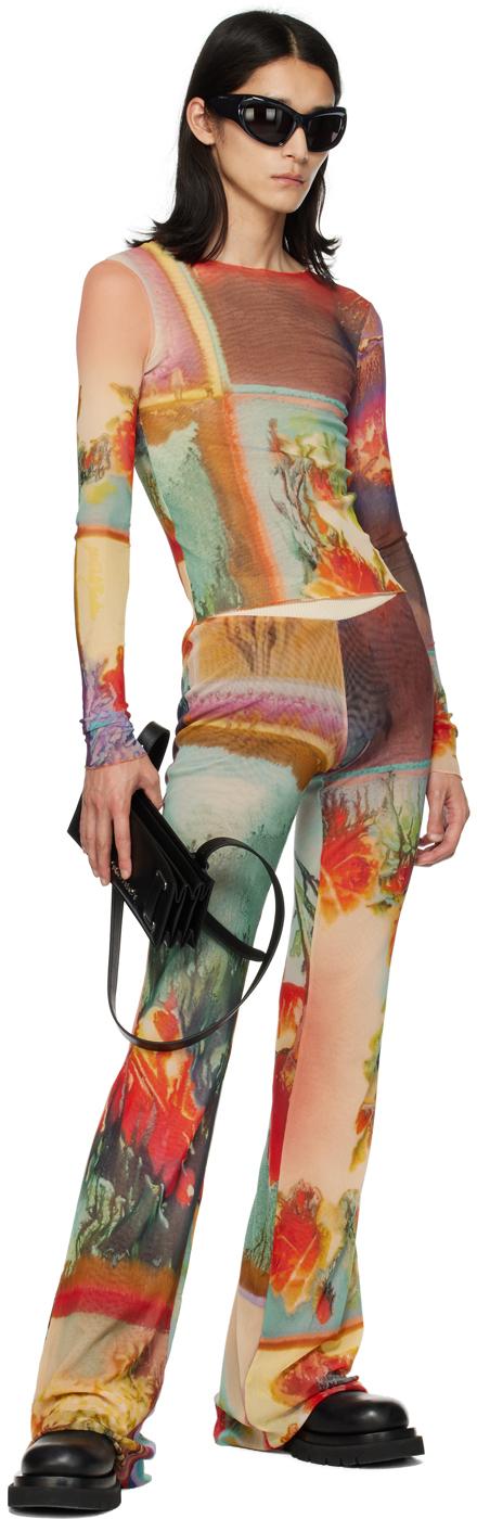Jean Paul Gaultier メンズ マルチカラー Scarf 長袖トップス Tシャツ