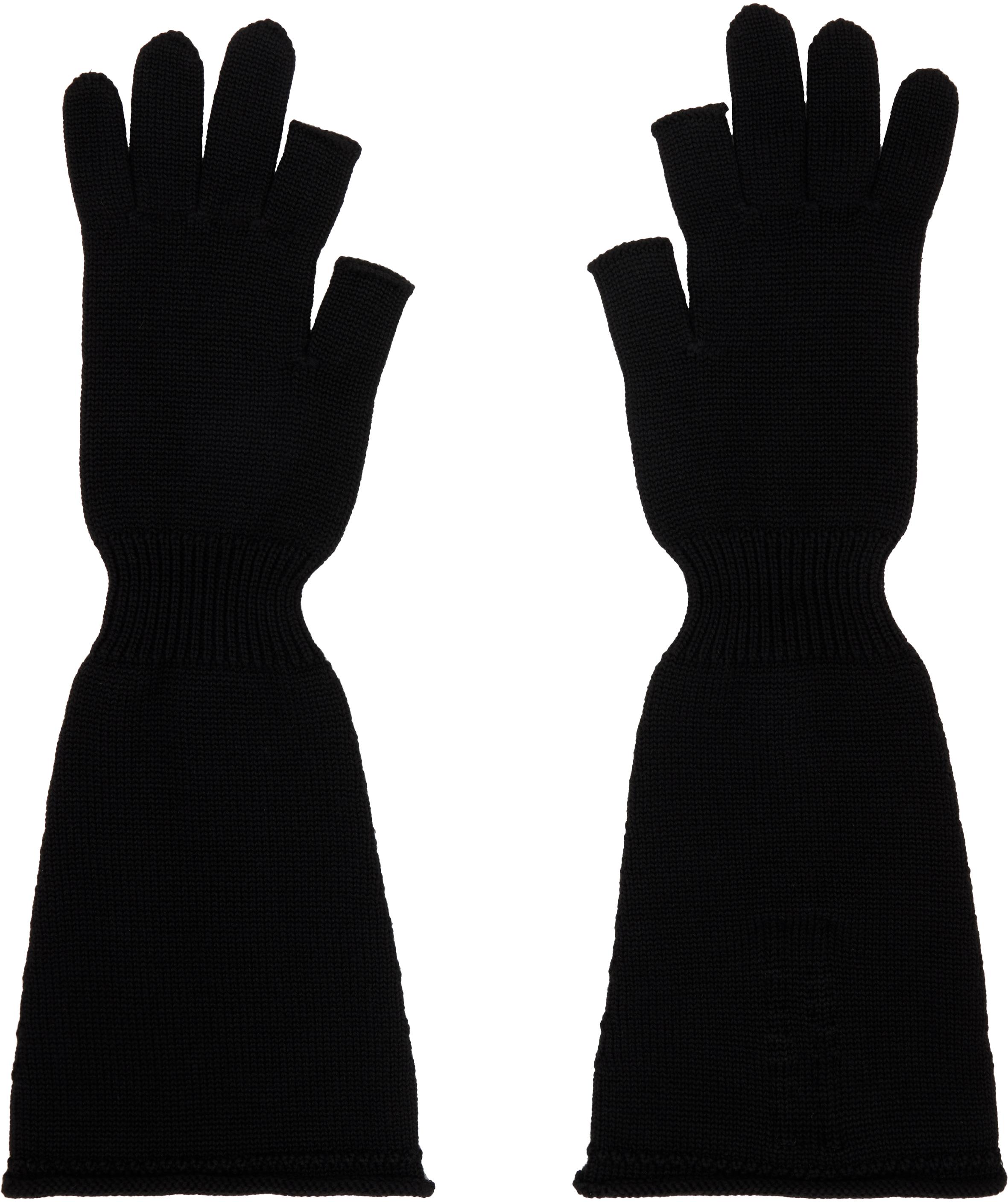 リックオウエンス　手袋　ニット　オープンフィンガー リックオウエンス 手袋 ニット オープンフィンガー RICK OWENS