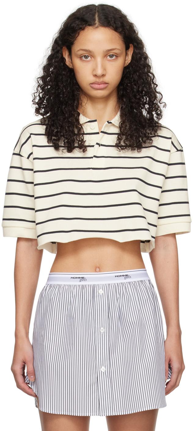 homme girls クロップドポロシャツ hommegirls クロップドポロシャツ