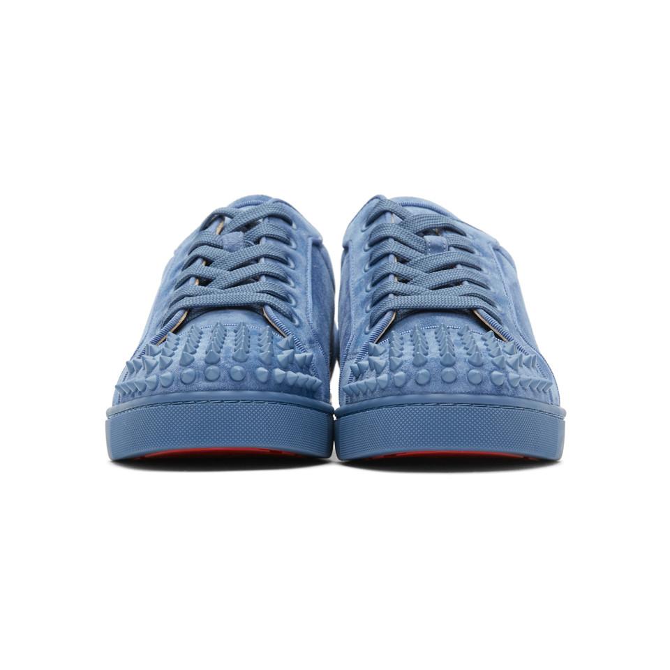 louboutin junior spikes blue