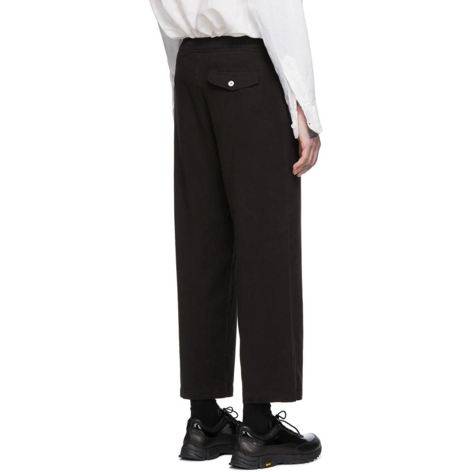 Our Legacy Drape Regular Trousers in Black for Men | Lyst