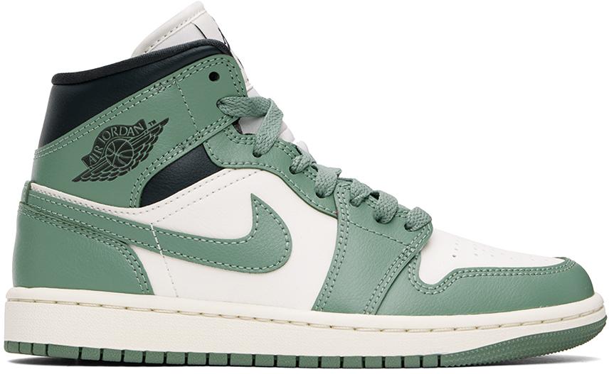 Nike Air Jordan 1 Mid Sneakers in Green Lyst UK