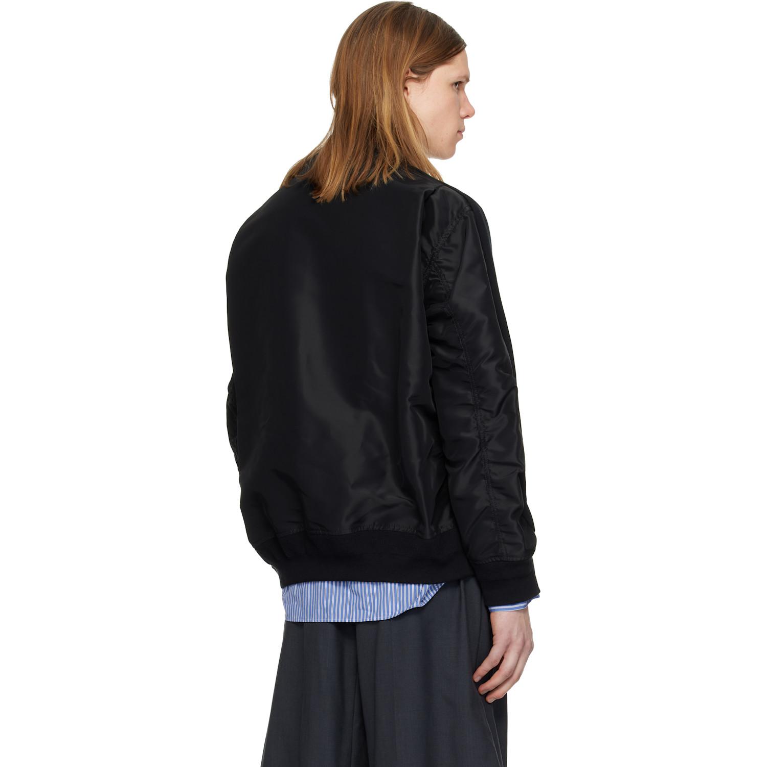 Sacai Sponge Sweat Pullover Sweatshirt in Black for Men | Lyst