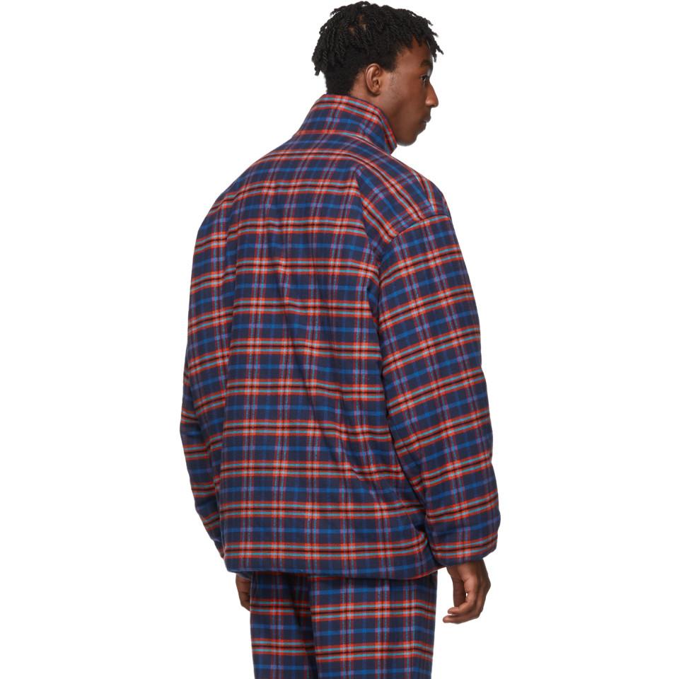 balenciaga flannel jacket