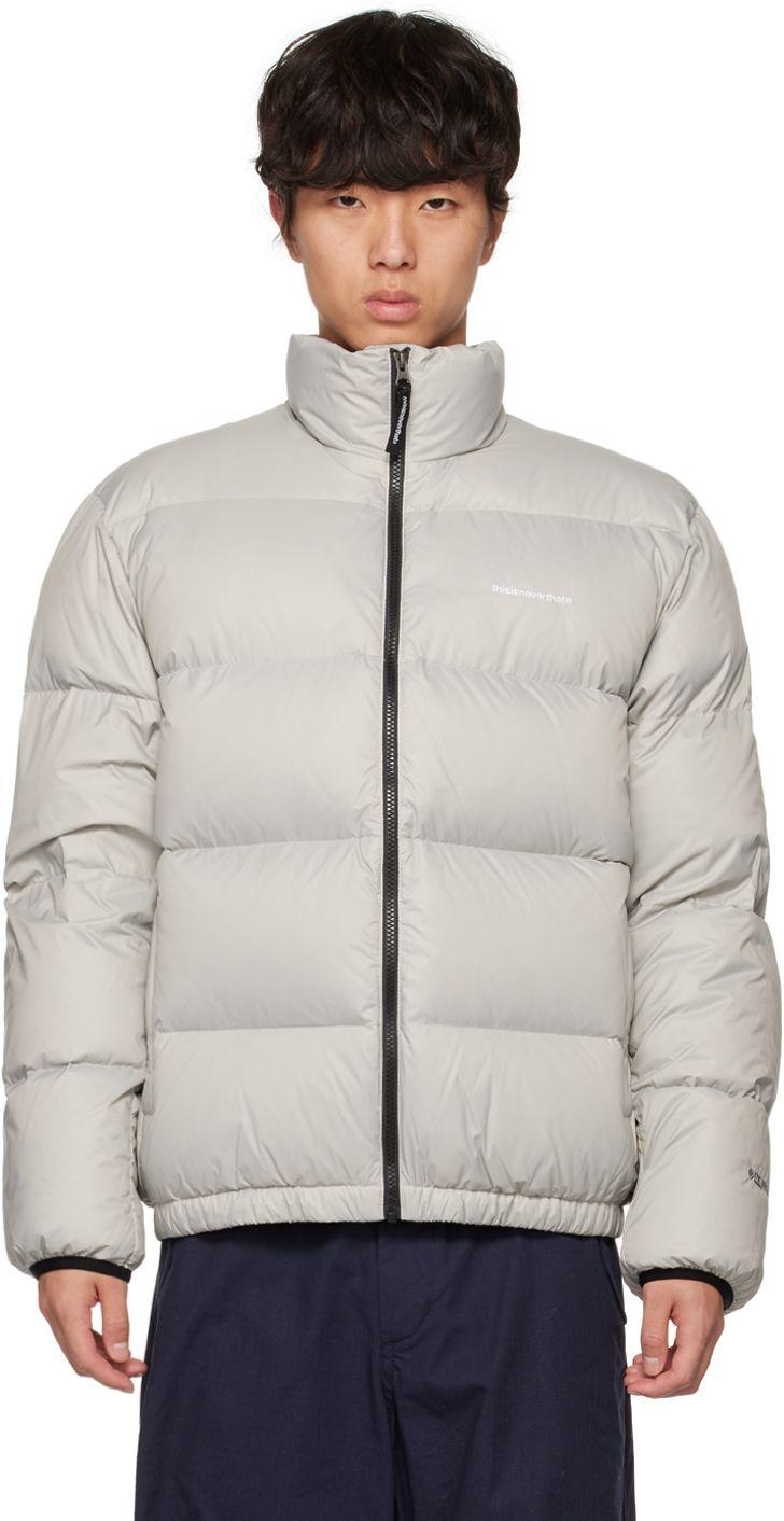 thisisneverthat Gray Zip Down Jacket for Men | Lyst