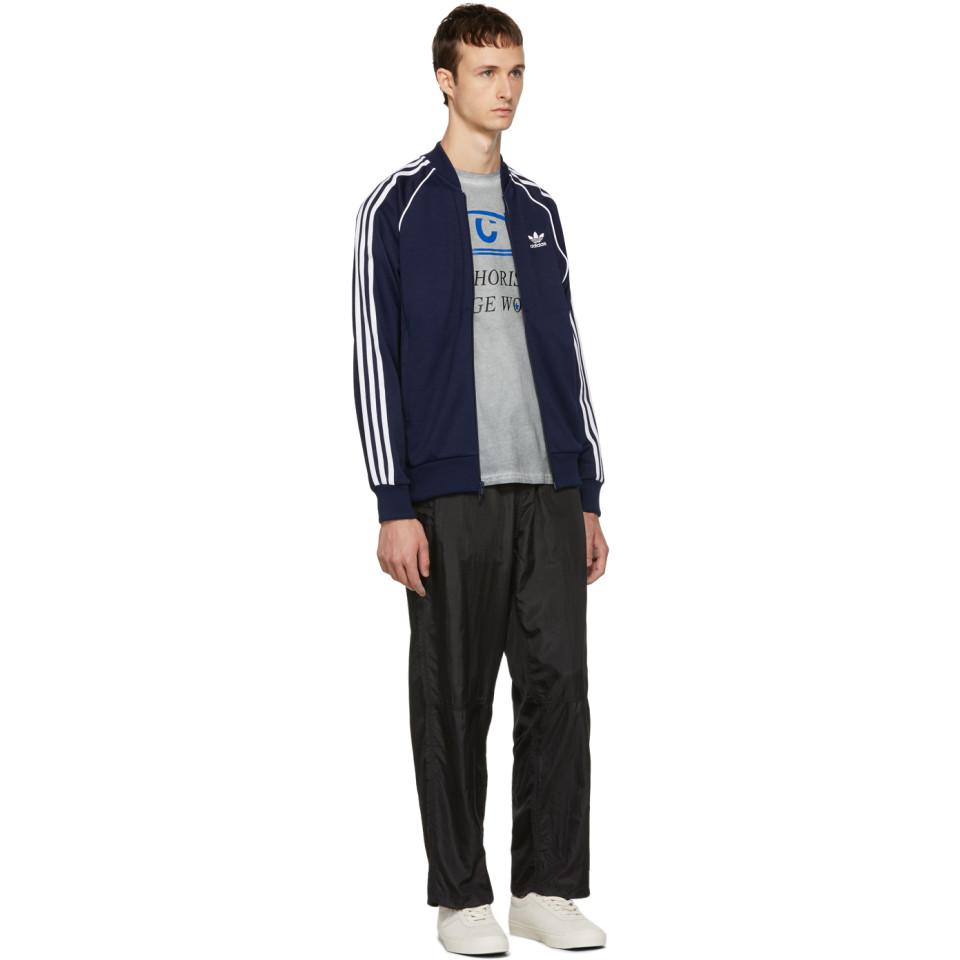 adidas navy track jacket