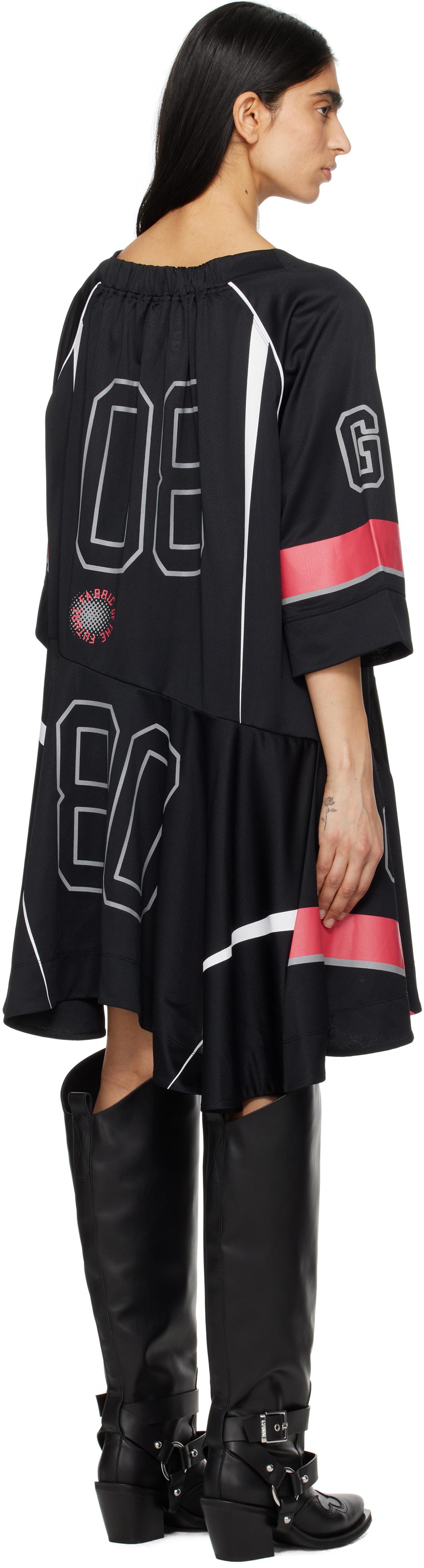 ganni future mesh dress Ganni Future Mesh Oversized Minidress in Black