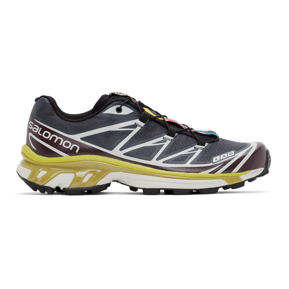 Salomon Canvas Grey And Purple Limited Edition Xt-6 Adv Sneakers in Gray |  Lyst