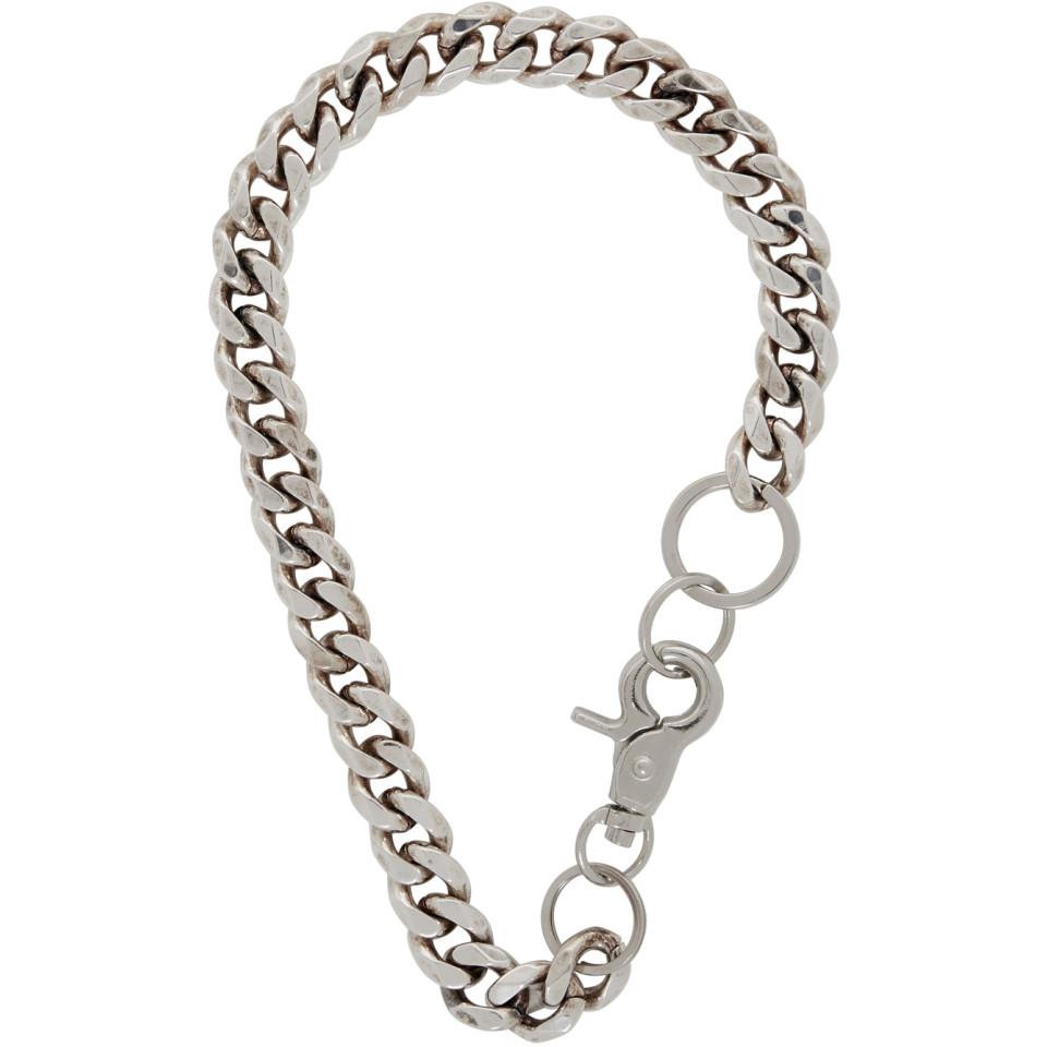 Martine Ali Silver Cuban Link Choker 