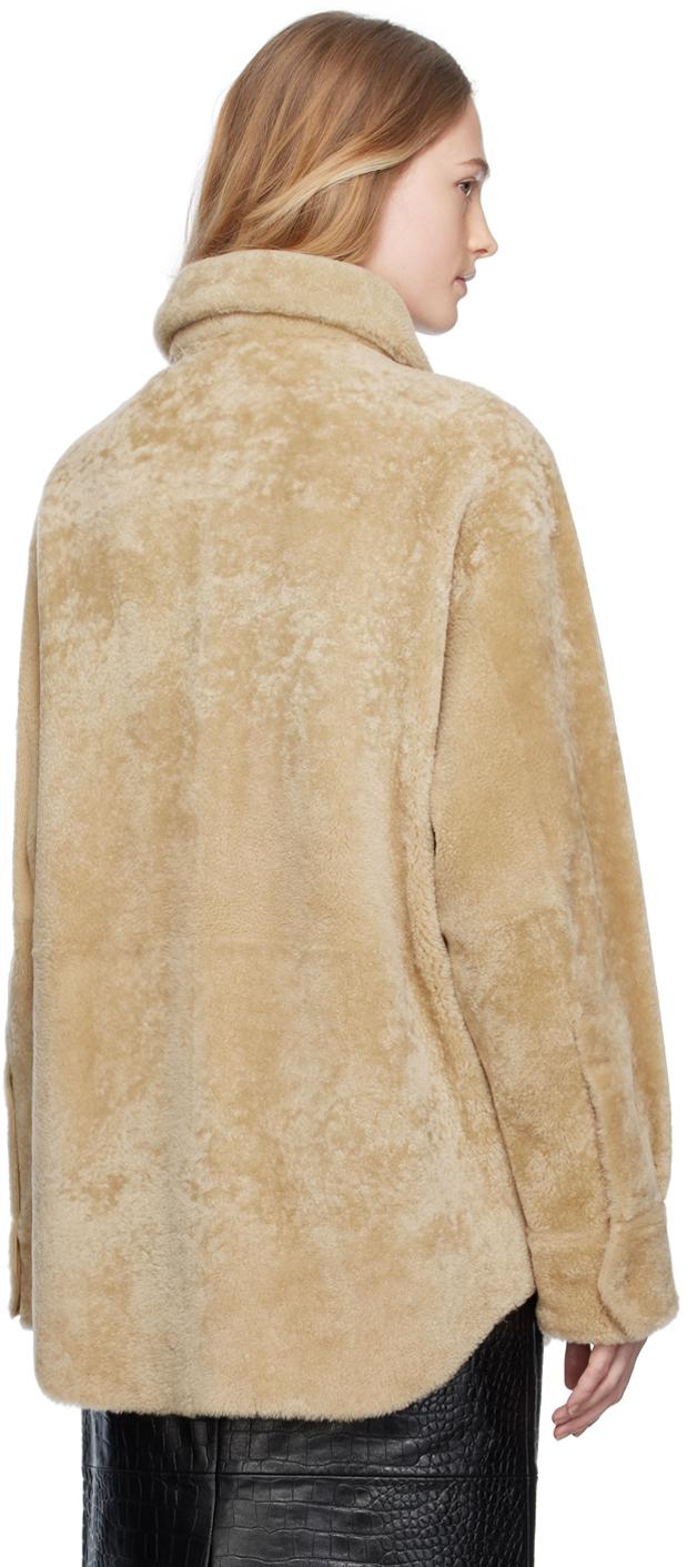 Helmut lang shearling coat sale