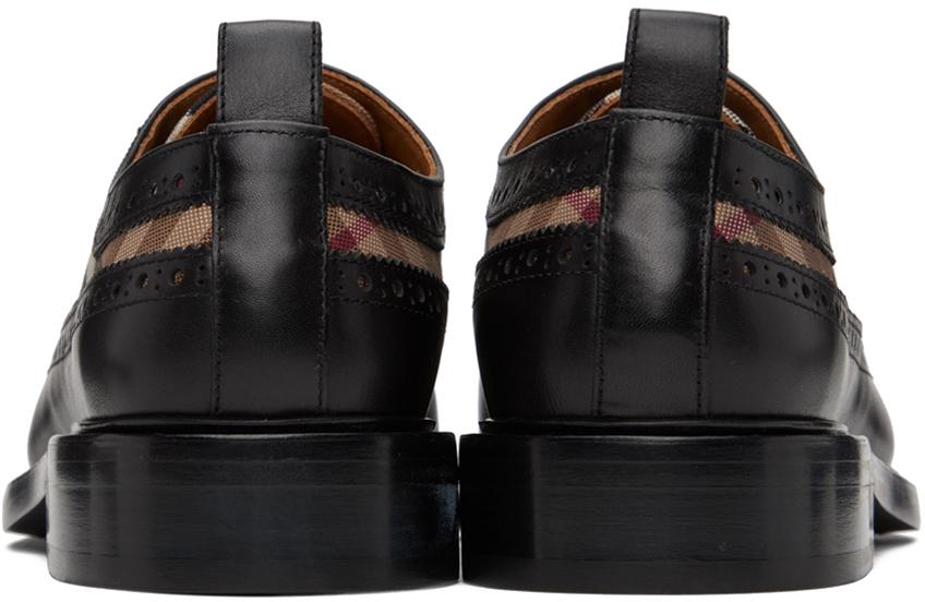 Burberry Black Vintage Check Derbys for Men | Lyst display picture 1