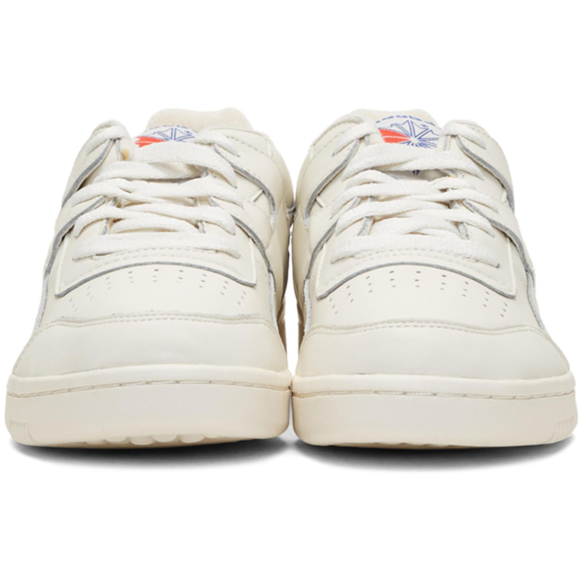 Reebok Leather Offwhite Workout Plus Vintage Sneakers for