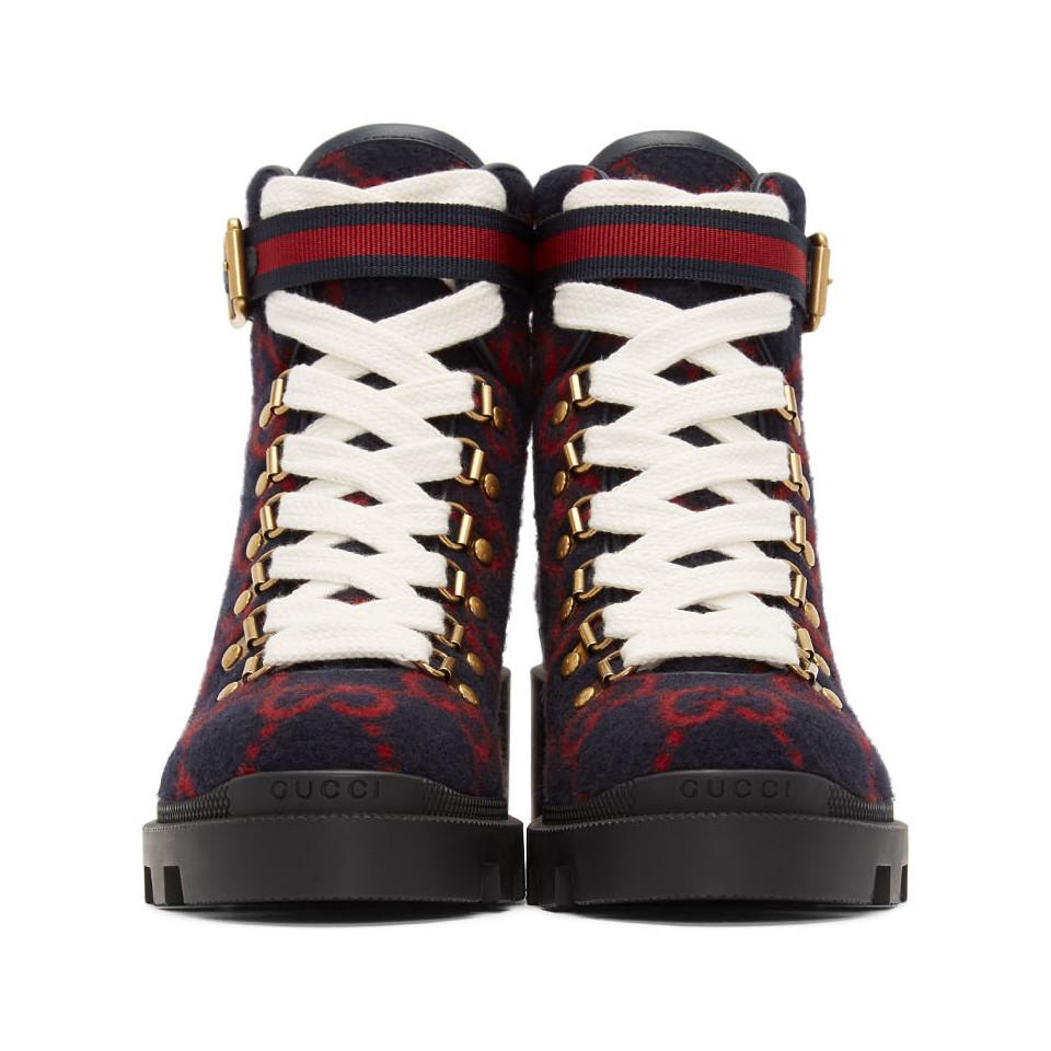 blue gucci boots