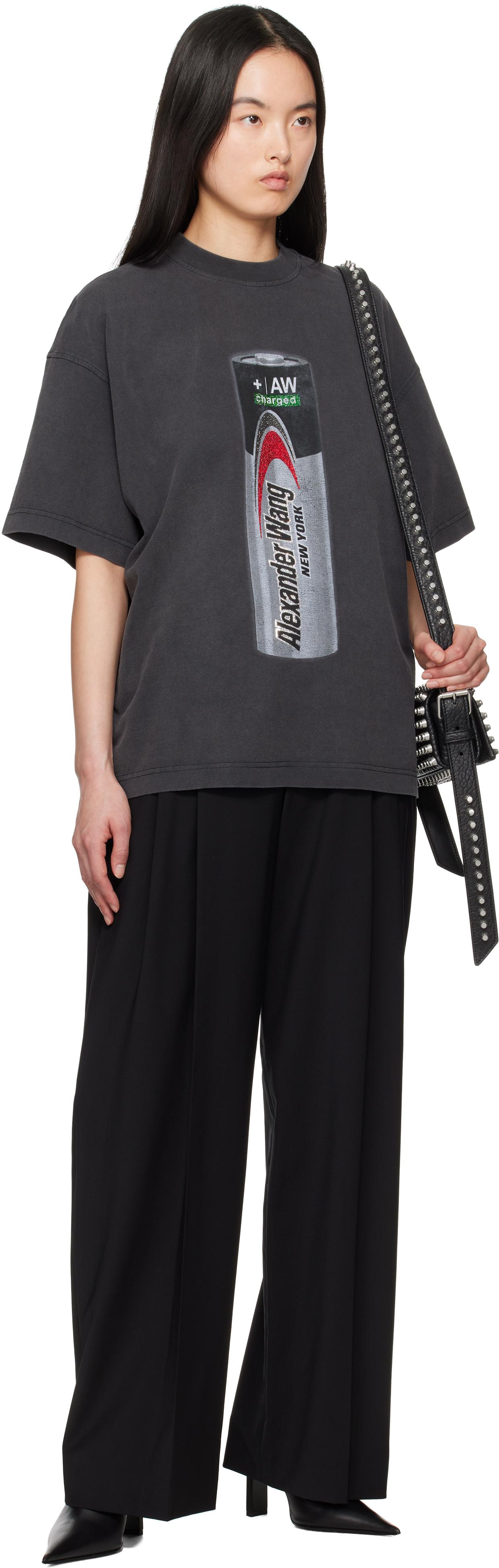 Alexander Wang ブラック トロピカルウール バルーンパンツ