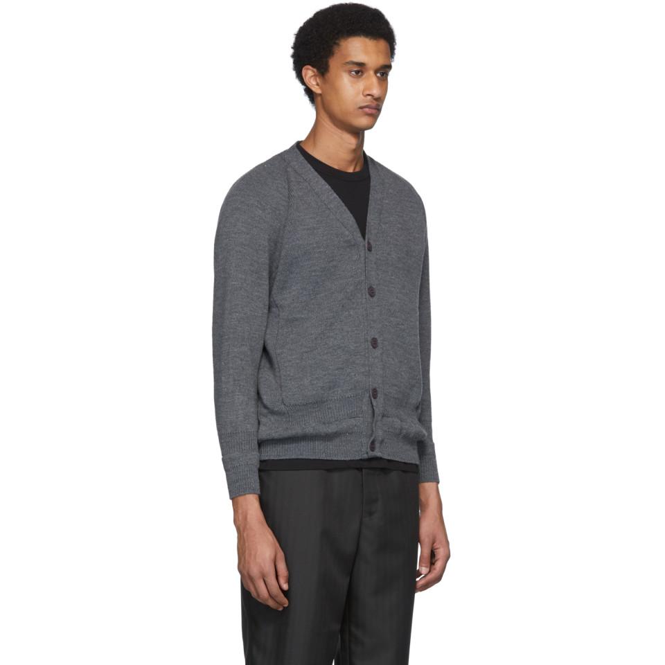 Comme Des Garcons Grey Lochaven Of Scotland Edition Raglan Cardigan In Gray For Men Lyst
