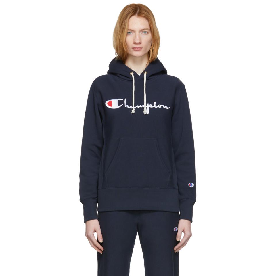 hoodie champion navy