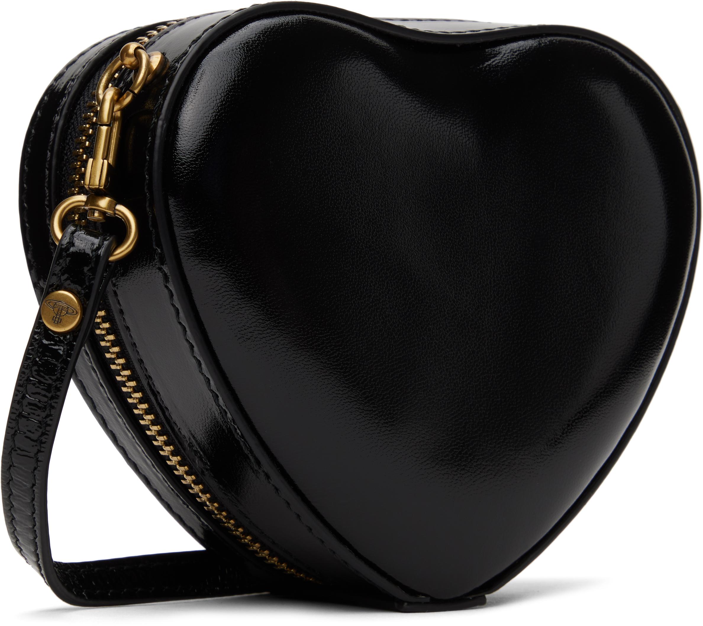 Vivienne Westwood レディース ブラック ミニ Heart クロスボディ 