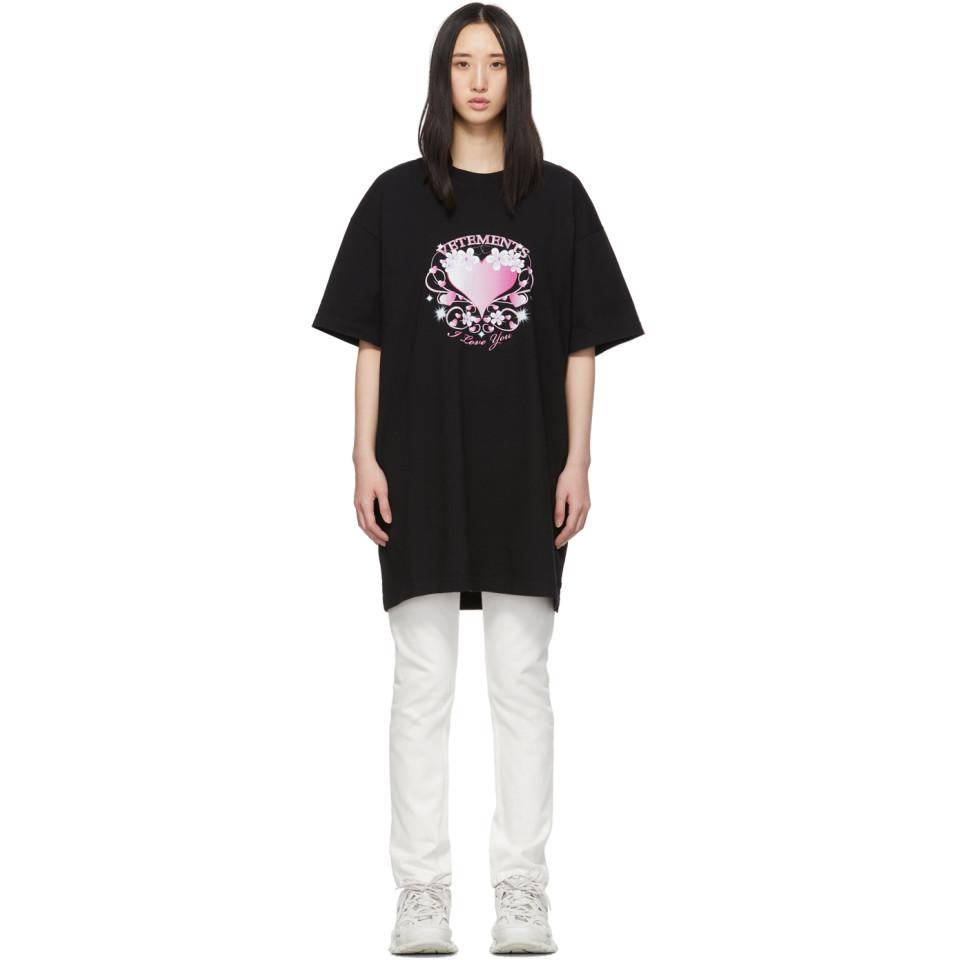 Vetements Cotton Black Valentines Logo 