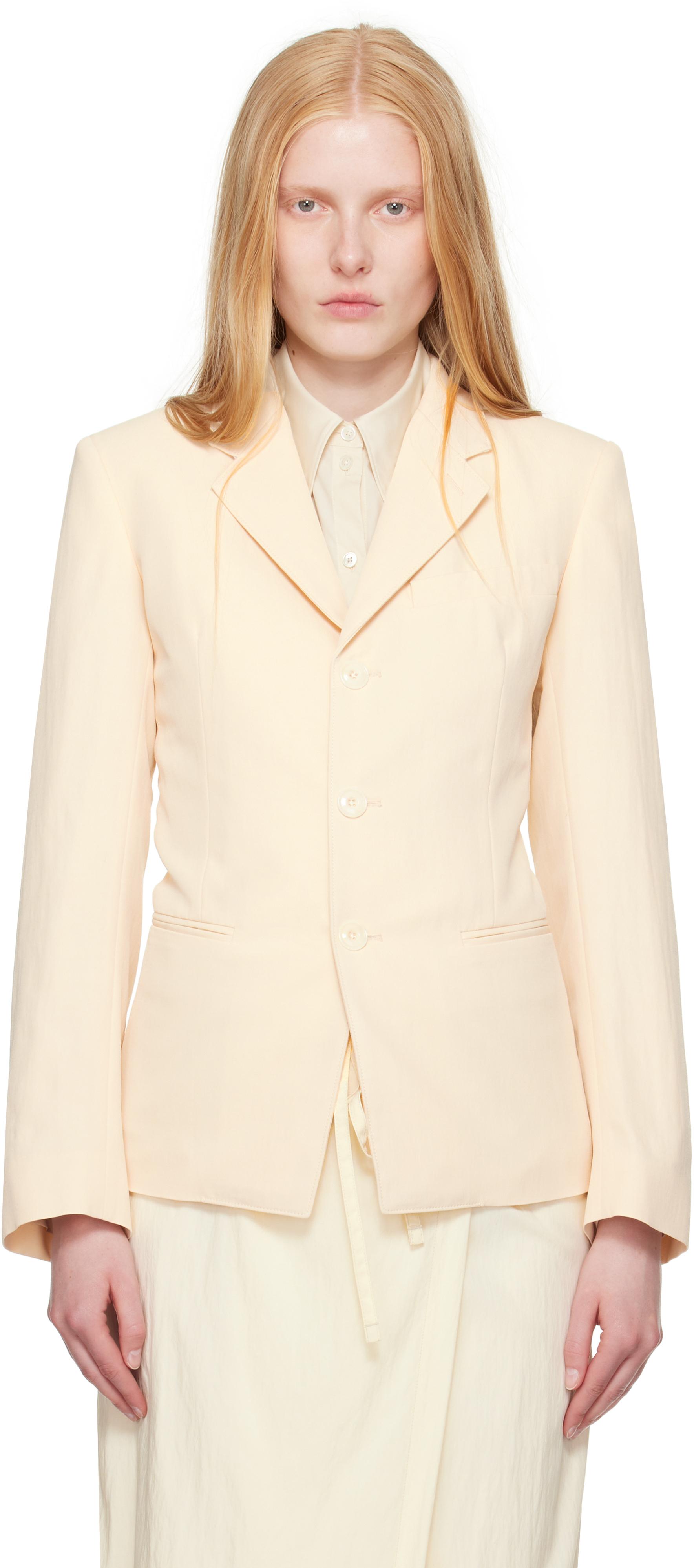 【関税込み】LEMAIRE ベージュ Workwear テーラードジャケット Workwear Blazer