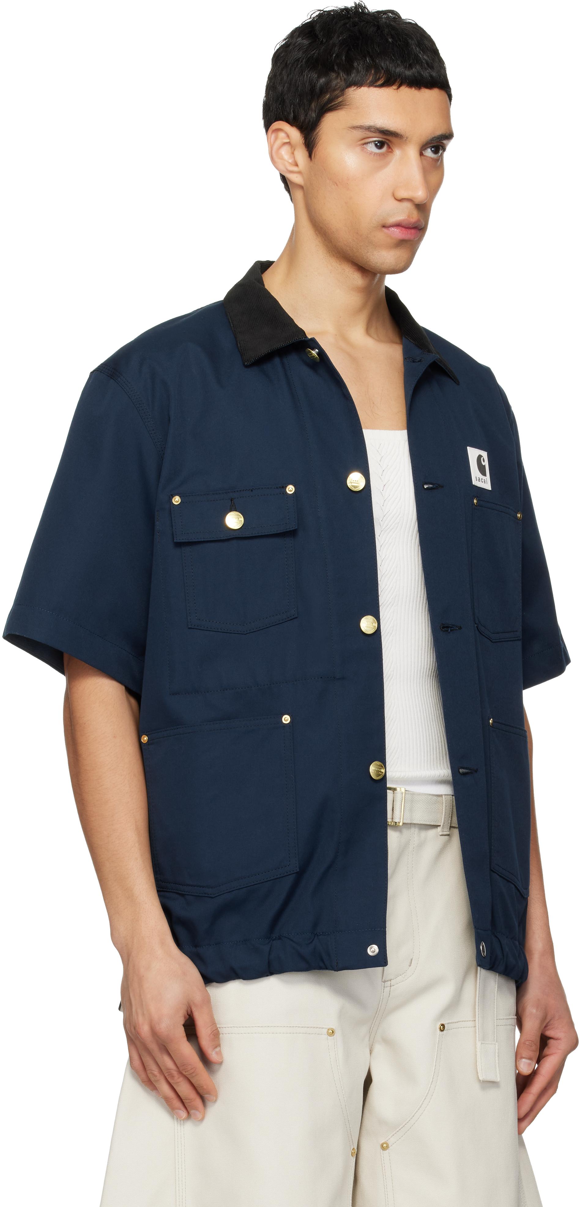 Sacai Carhartt Wip Edition Duck Shirt in Blue for Men | Lyst