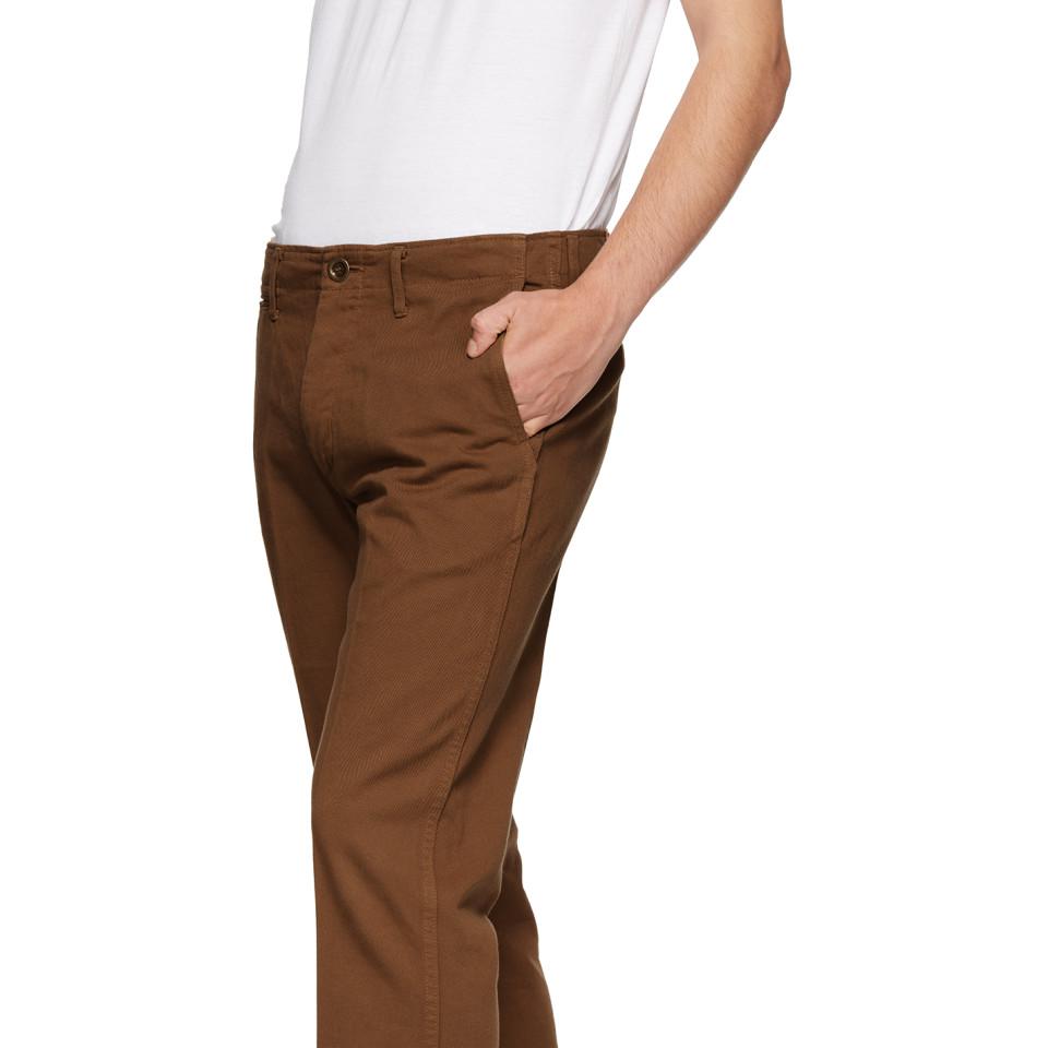 Visvim Cotton Brown High-water Chino Trousers for Men | Lyst