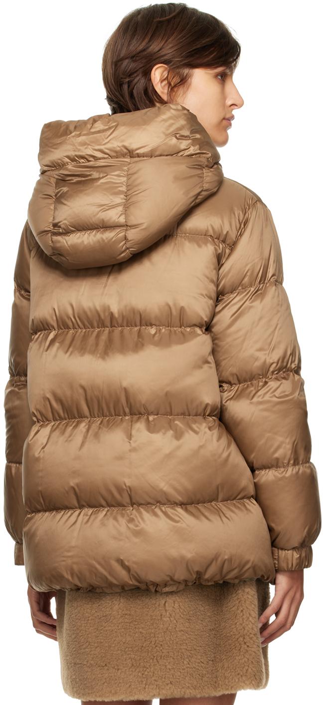 Max Mara Off- The Cube Seia Down Jacket in Brown | Lyst Canada