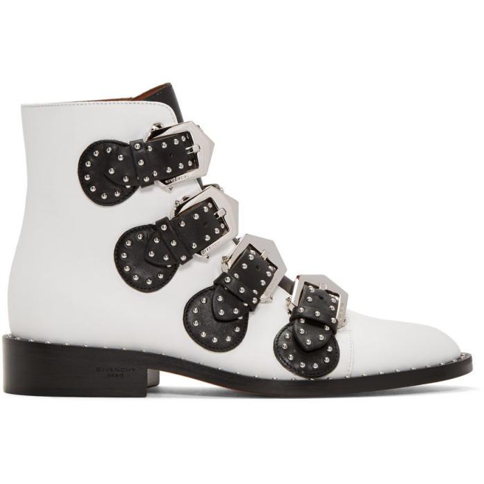 givenchy black and white boots