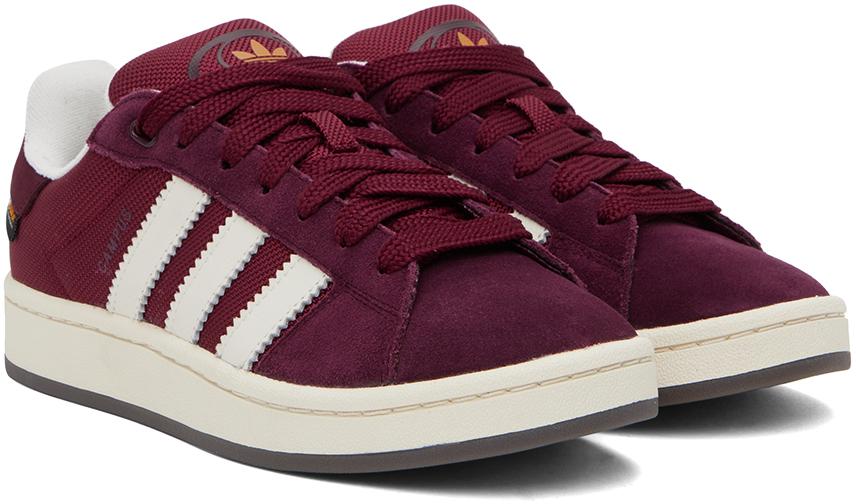Adidas originals campus trainers in burgundy cheap