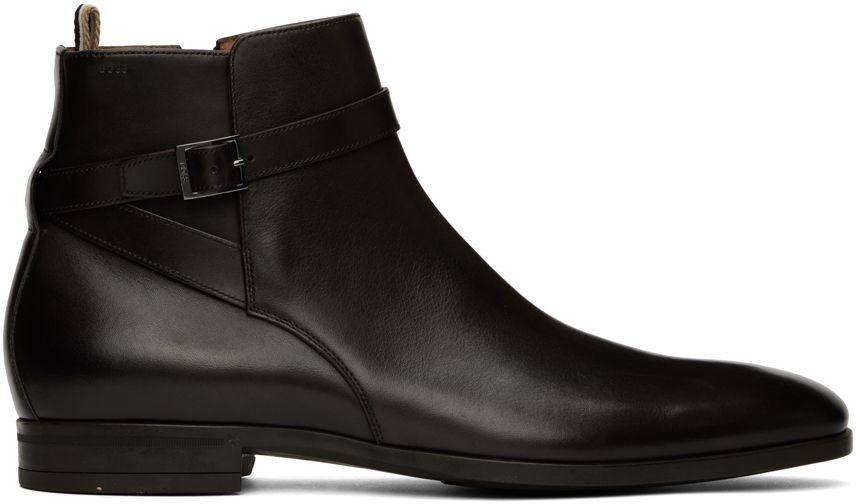BOSS by HUGO BOSS Brown Kensington Boots in Black for Men Lyst