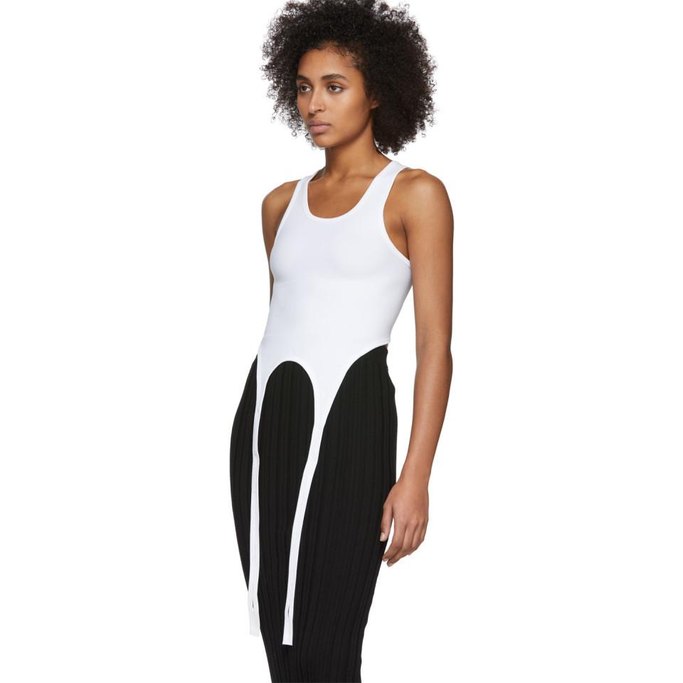 Helmut Lang White Double Seamless Bra Tank Top | Lyst