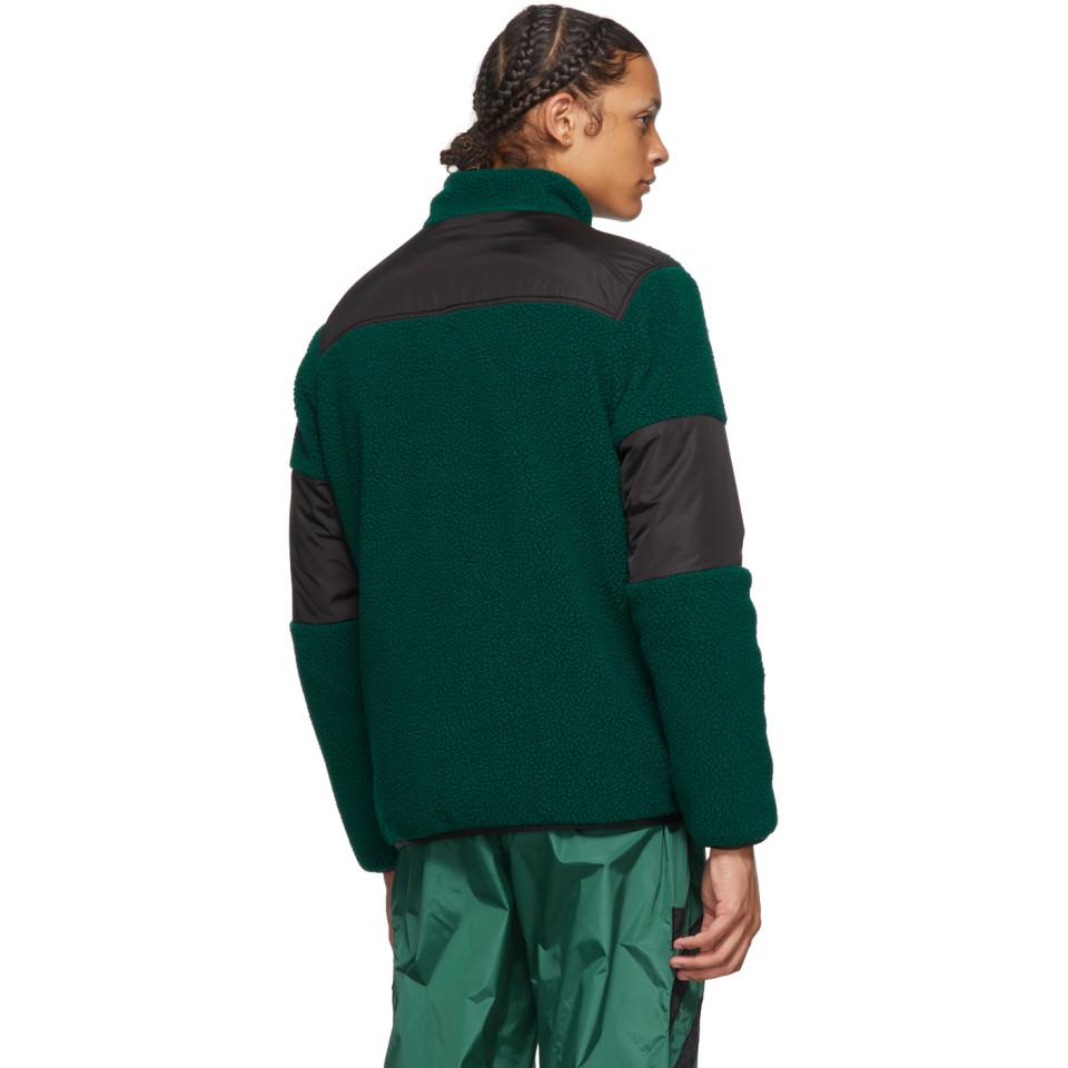 Off-White c/o Virgil Abloh Green Polar Fleece Jacket for Men - Lyst