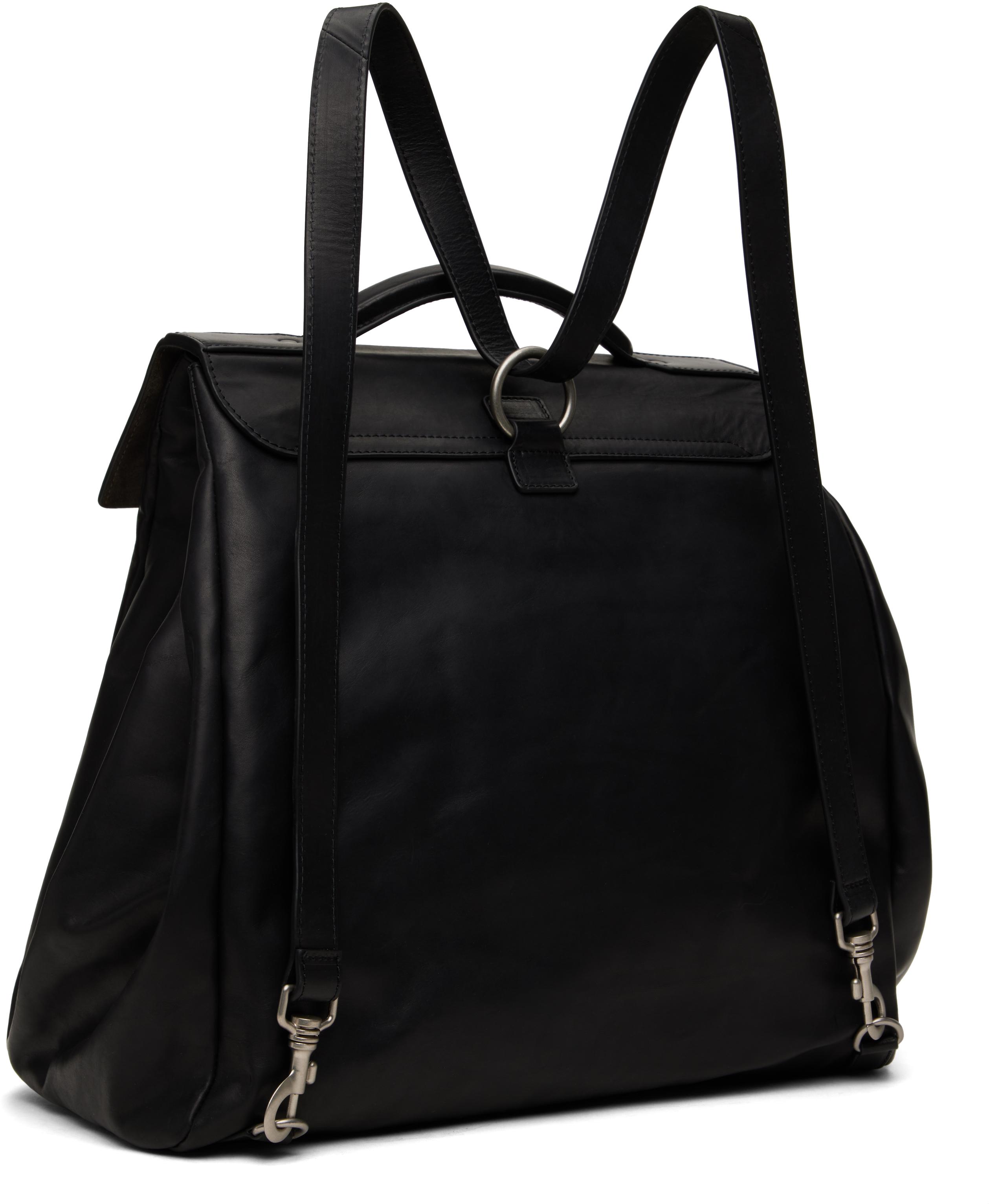 Dries Van Noten Leather Backpack in Black for Men | Lyst