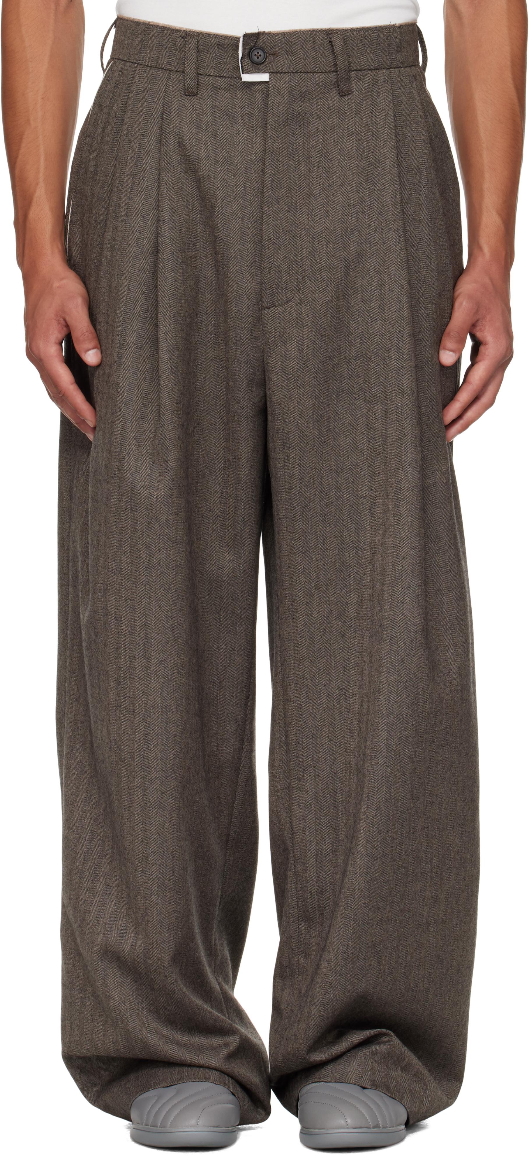 Camiel Fortgens Suit Trousers in Brown for Men | Lyst