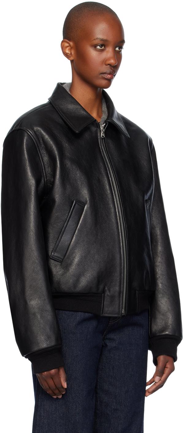 RECTO. Goatskin Leather Jacket in Black | Lyst