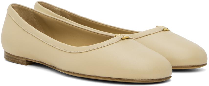 Beige ballerina deals flats
