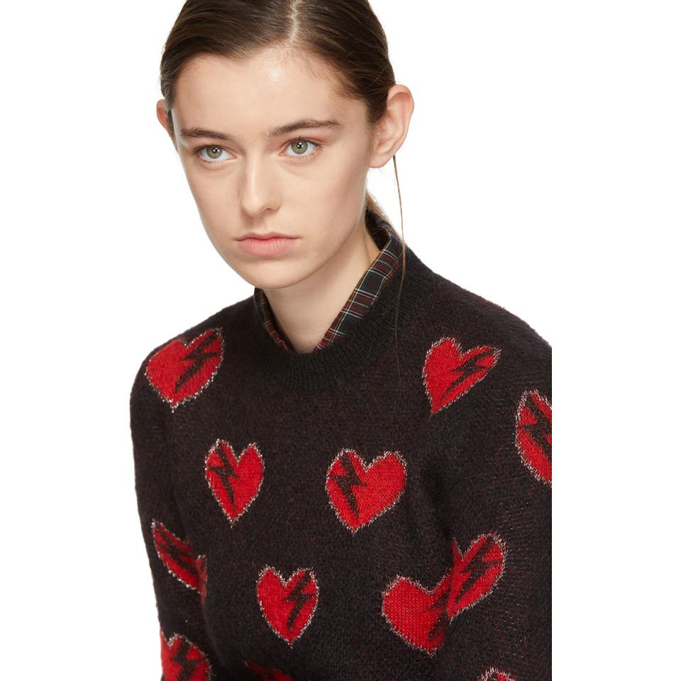 saint laurent lightning sweater