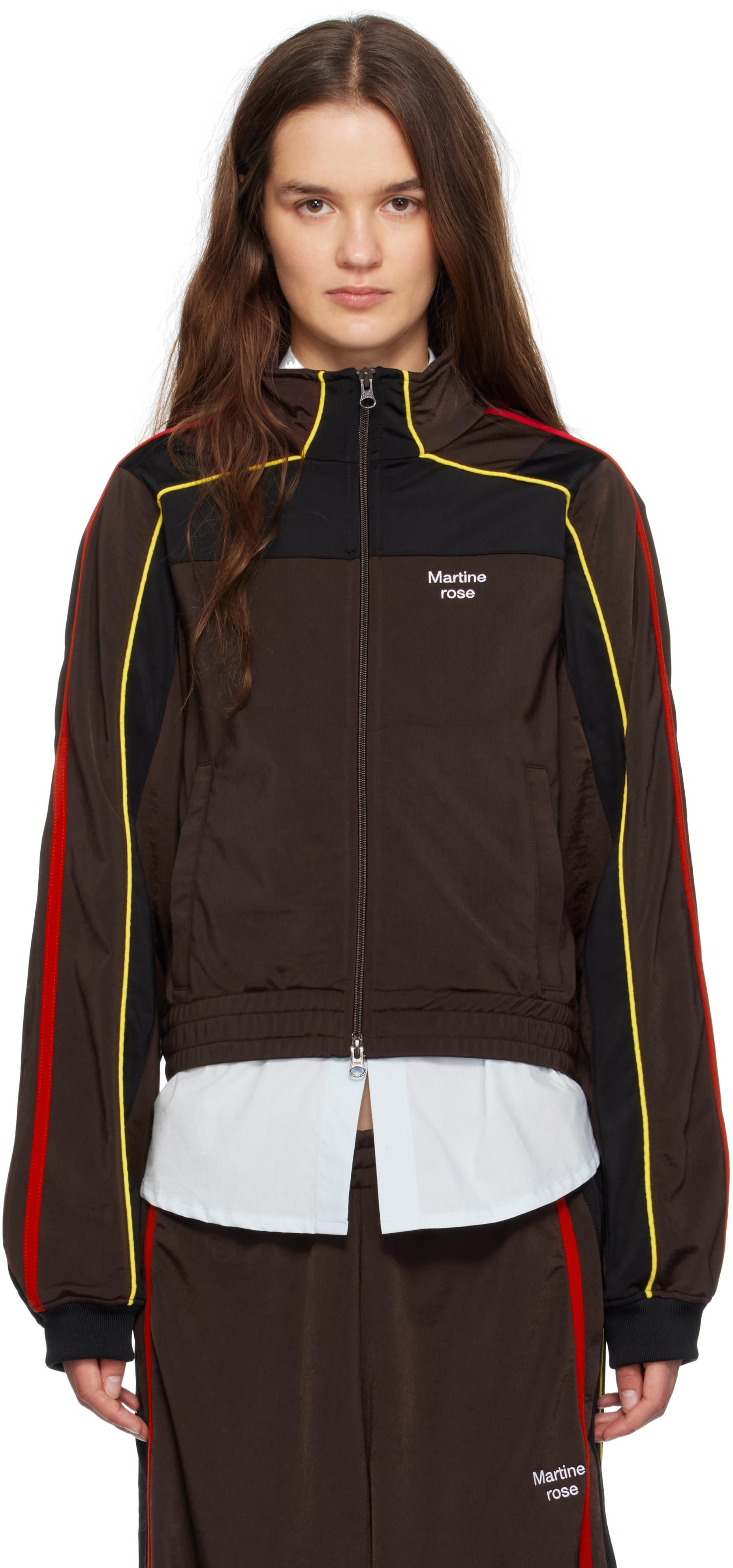 Martine Rose ブラウン スポーツジャケット ジッパー付き M Martine