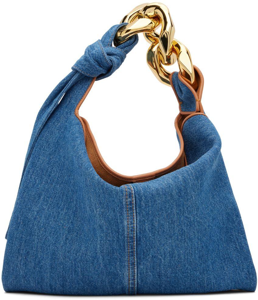 JW Anderson Blue Denim Chain Bag