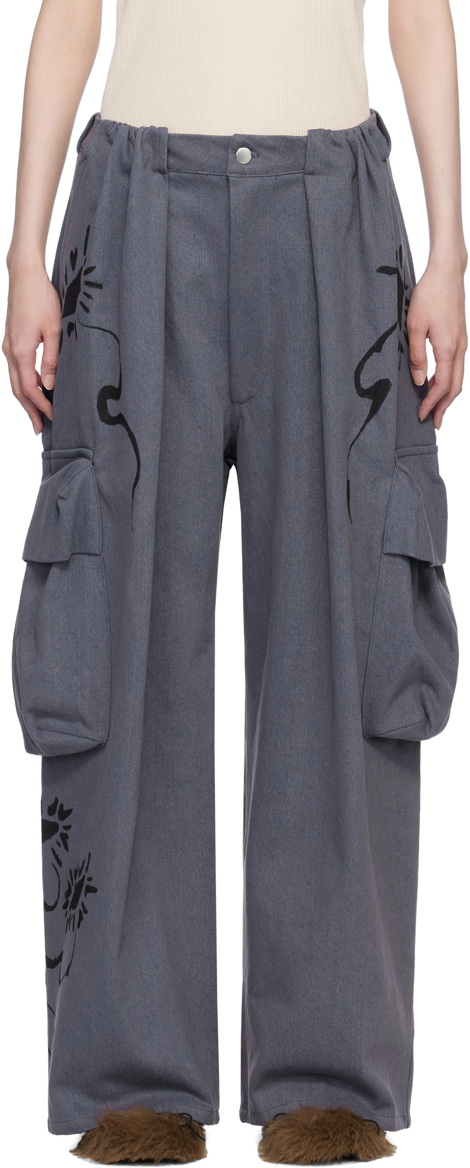【関税込み】Collina Strada カーキ Lawn Skirt カーゴパンツ KHAKI LAWN SKIRT CARGO PANT | Collina Strada – Collina Strada