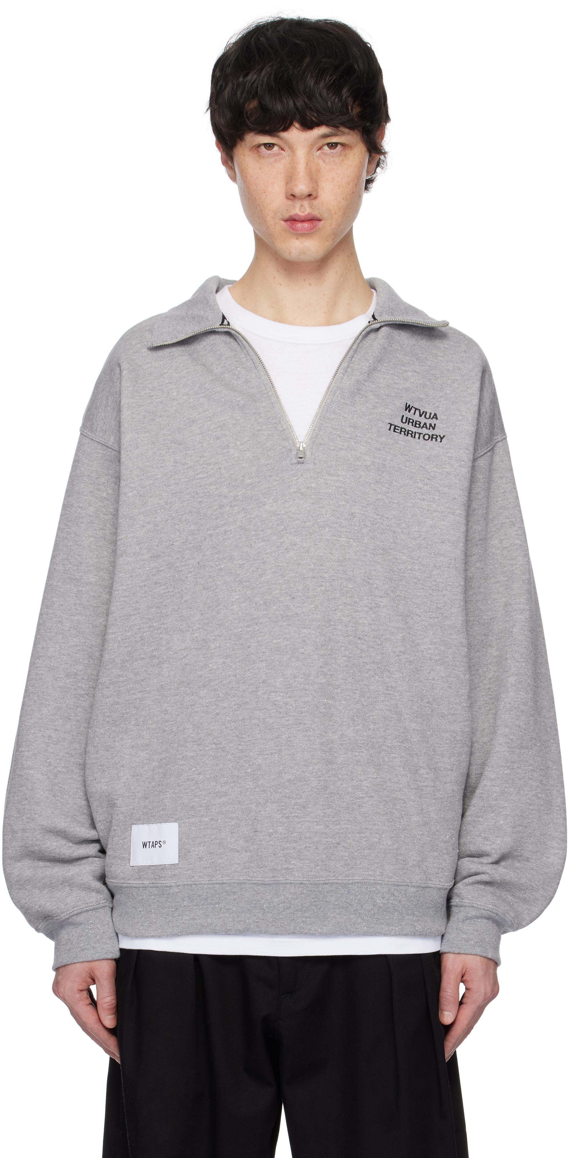 WTAPS メンズ グレー Depst 01 スウェットシャツ アクティブウェア 