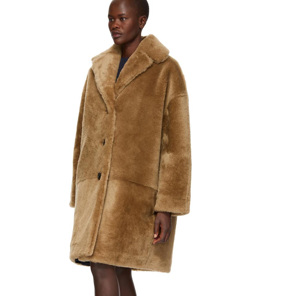 mansur gavriel shearling coat
