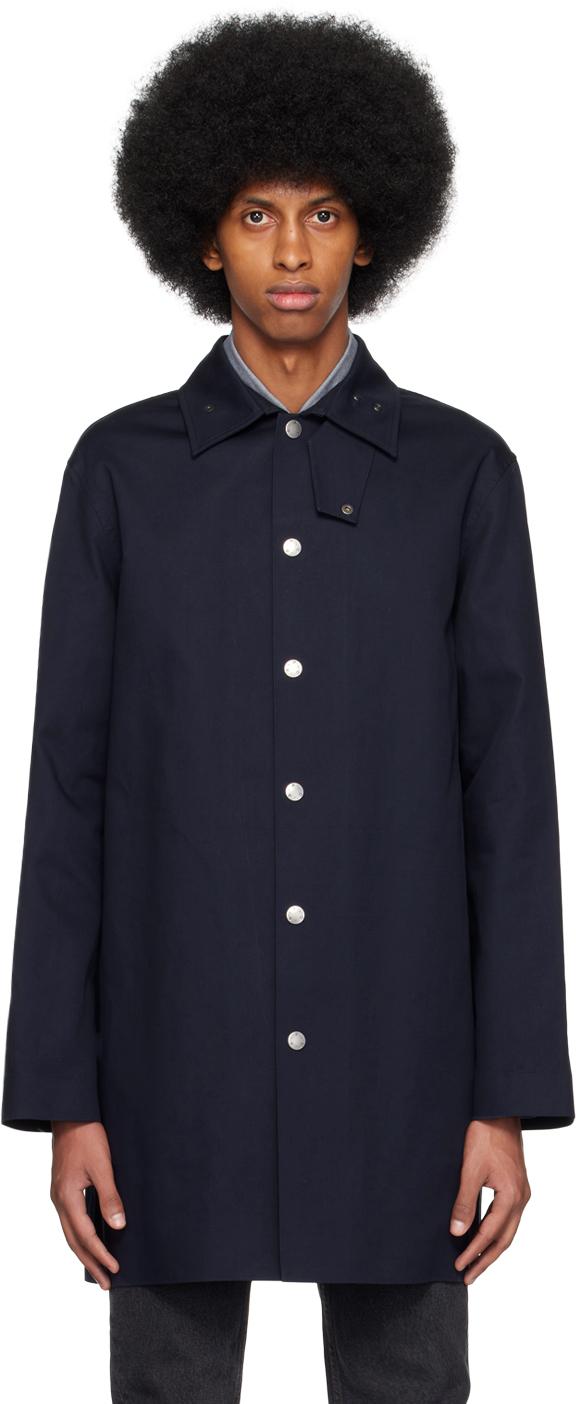 A.P.C. メンズ ブルー ネイビー Thibault コート コート