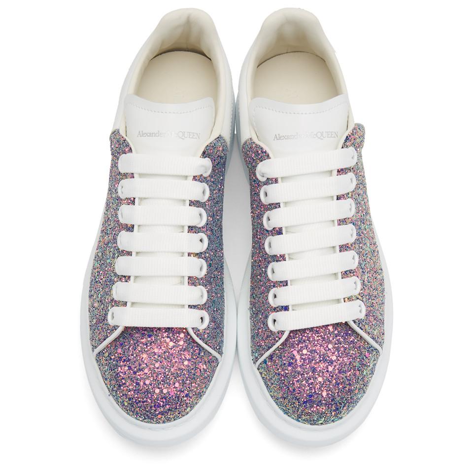 alexander mcqueen multicolor glitter
