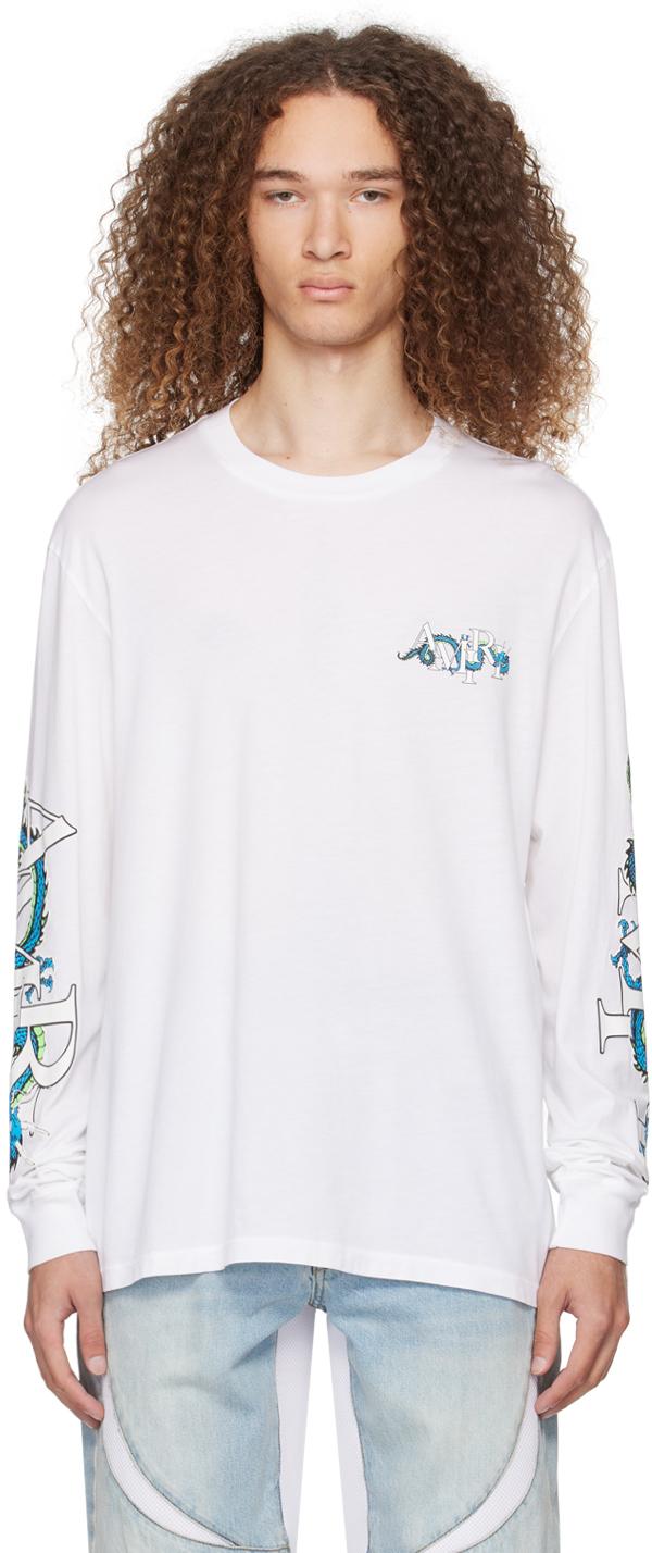 Amiri Cny Dragon Long Sleeve T-Shirt in White for Men | Lyst UK