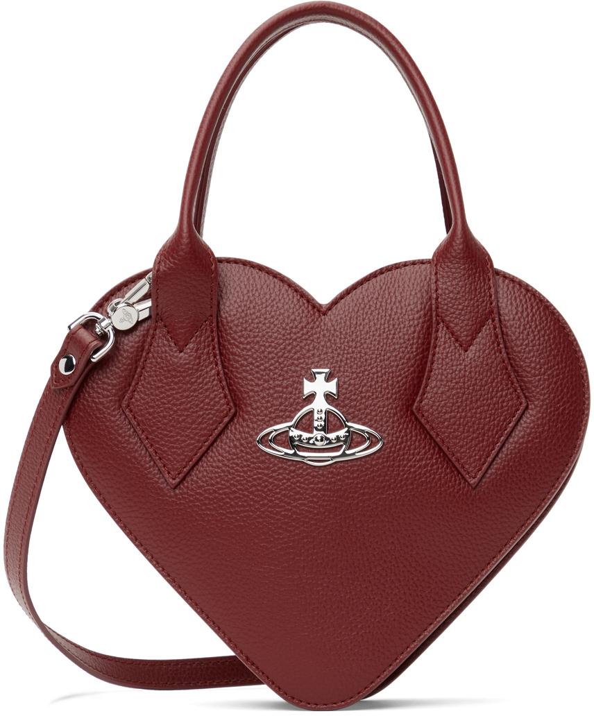 トートバッグ VIVIENNE WESTWOOD Red Synthetic Leather Belle Heart Handbag Vivienne Westwood Red Synthetic Leather Belle Heart Handbag