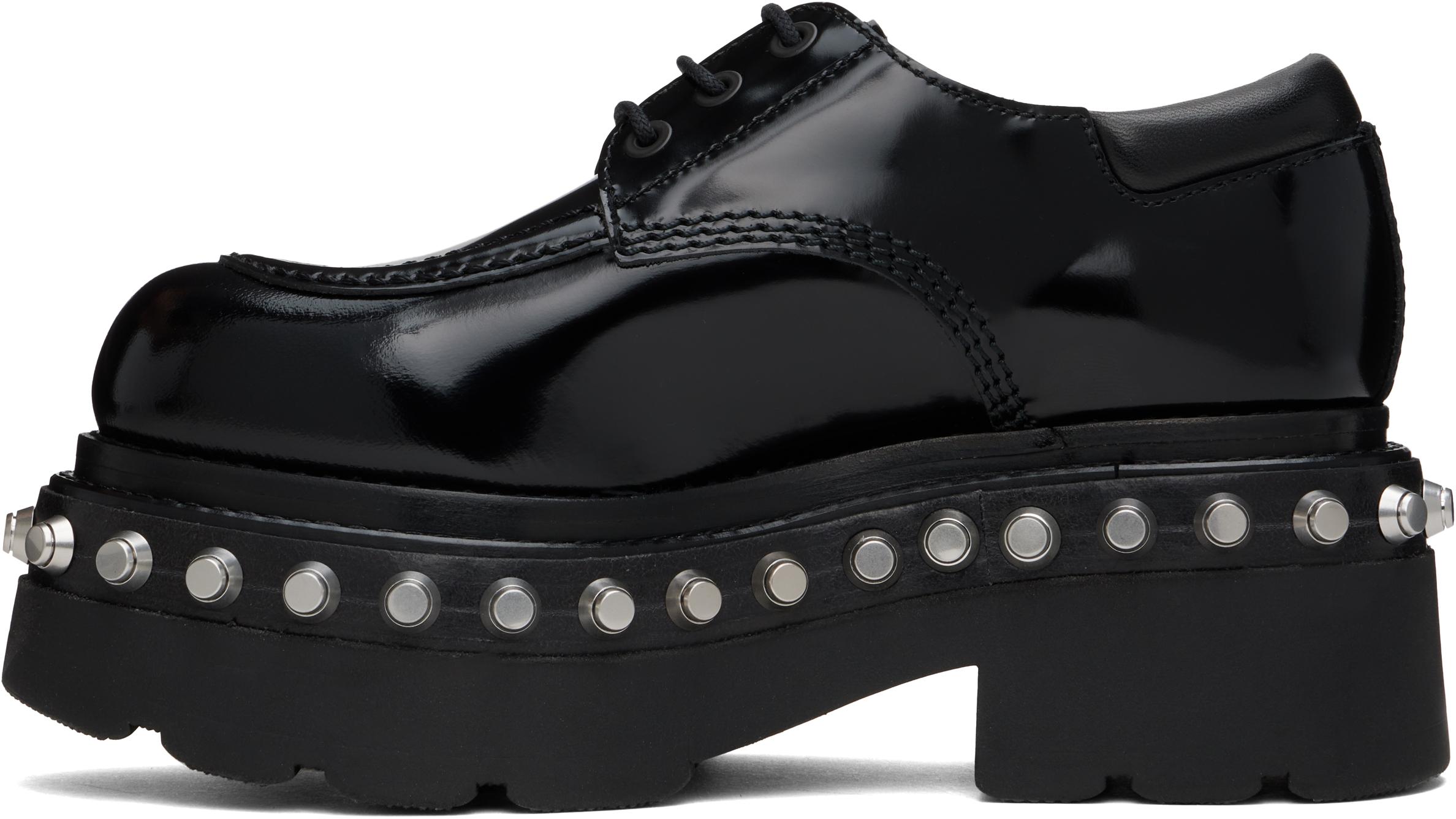 Alexander Wang レディース ブラック Atlas ダービー フラットシューズ