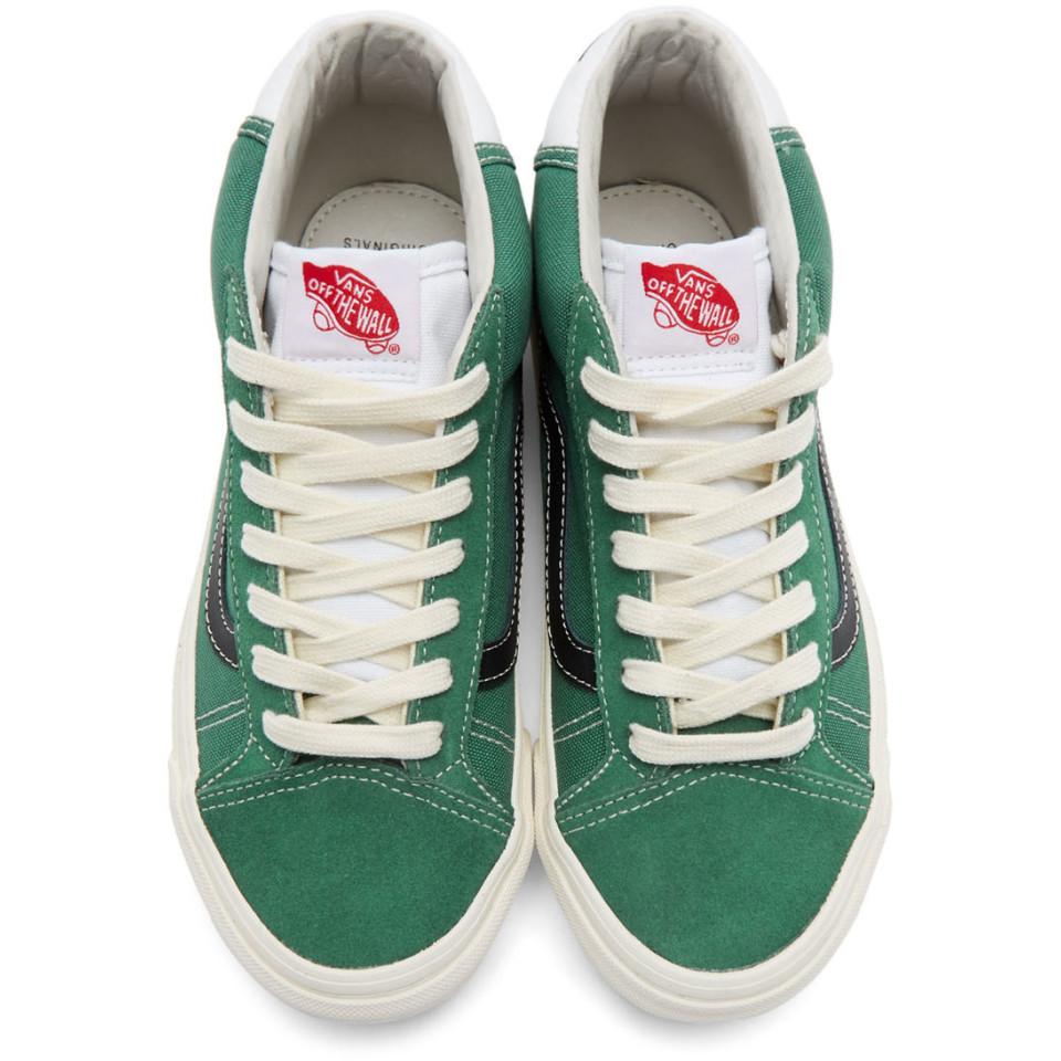 Vans Green Og Mid Skool 37 Lx Sneakers for Men | Lyst