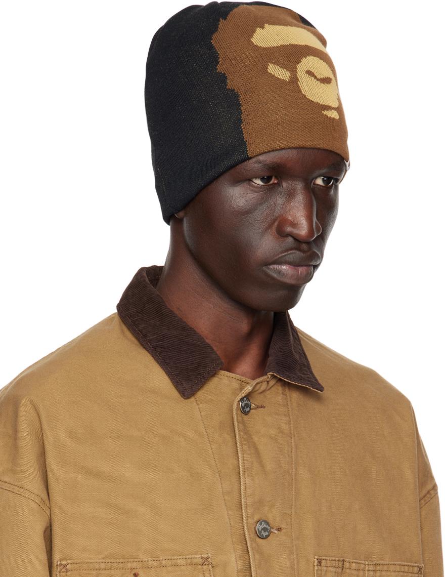 BAPE Ape Head One Point Knit Cap (FW21) Navy