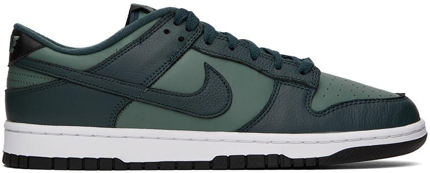 Nike Navy Green Dunk Low Retro Prm Sneakers in Black for Men Lyst