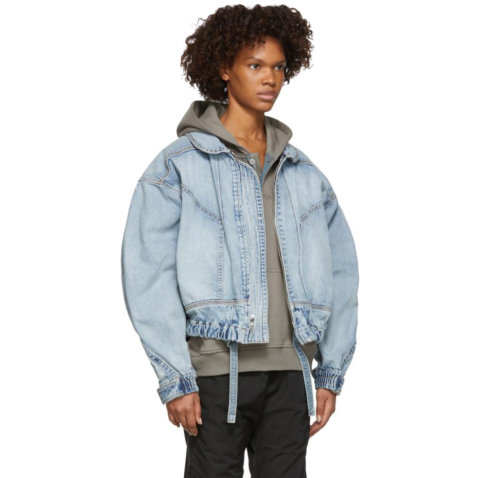 fear of god denim track jacket